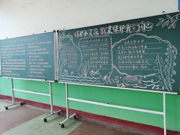 3月16日，尿素車間黑板報(bào)宣傳節(jié)水活動(dòng).jpg