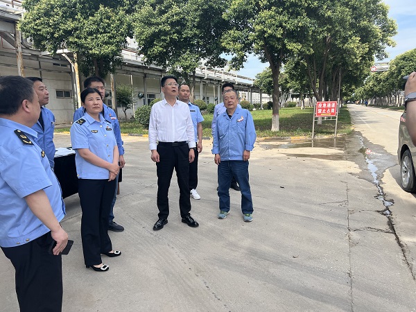 6月6日，高新區(qū)黨工委副書記到化工科技公司現(xiàn)場督導(dǎo).jpg