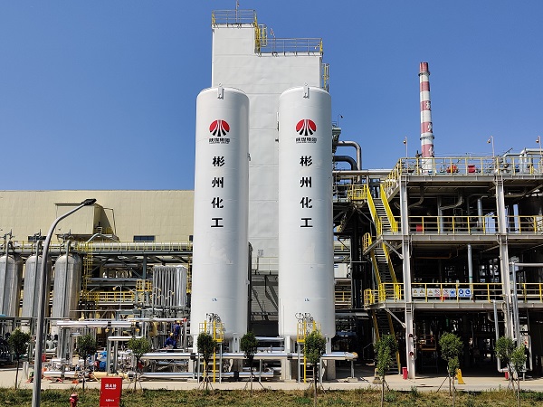 制氣車(chē)間，7月建成投用的707低溫能源綜合利用項(xiàng)目主設(shè)備液氮儲(chǔ)罐現(xiàn)場(chǎng)圖。 (1).jpg