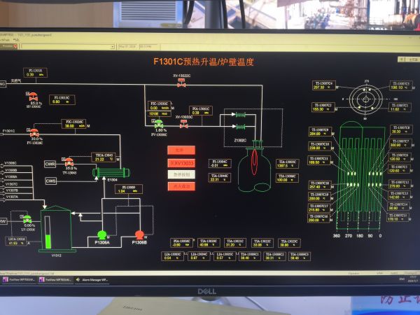 圖2 5月7日，3號氣化爐升溫實時畫面。.jpg